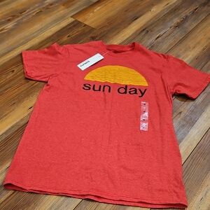 🆕 Sonoma Red T-Shirt with Yellow Sun Graphic